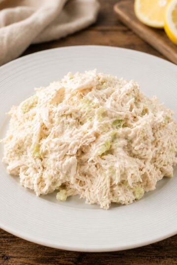 Chicken Salad in a white bowl