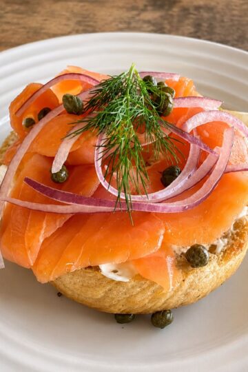 New York's Iconic Bagels with Lox (or Smoked Salmon)
