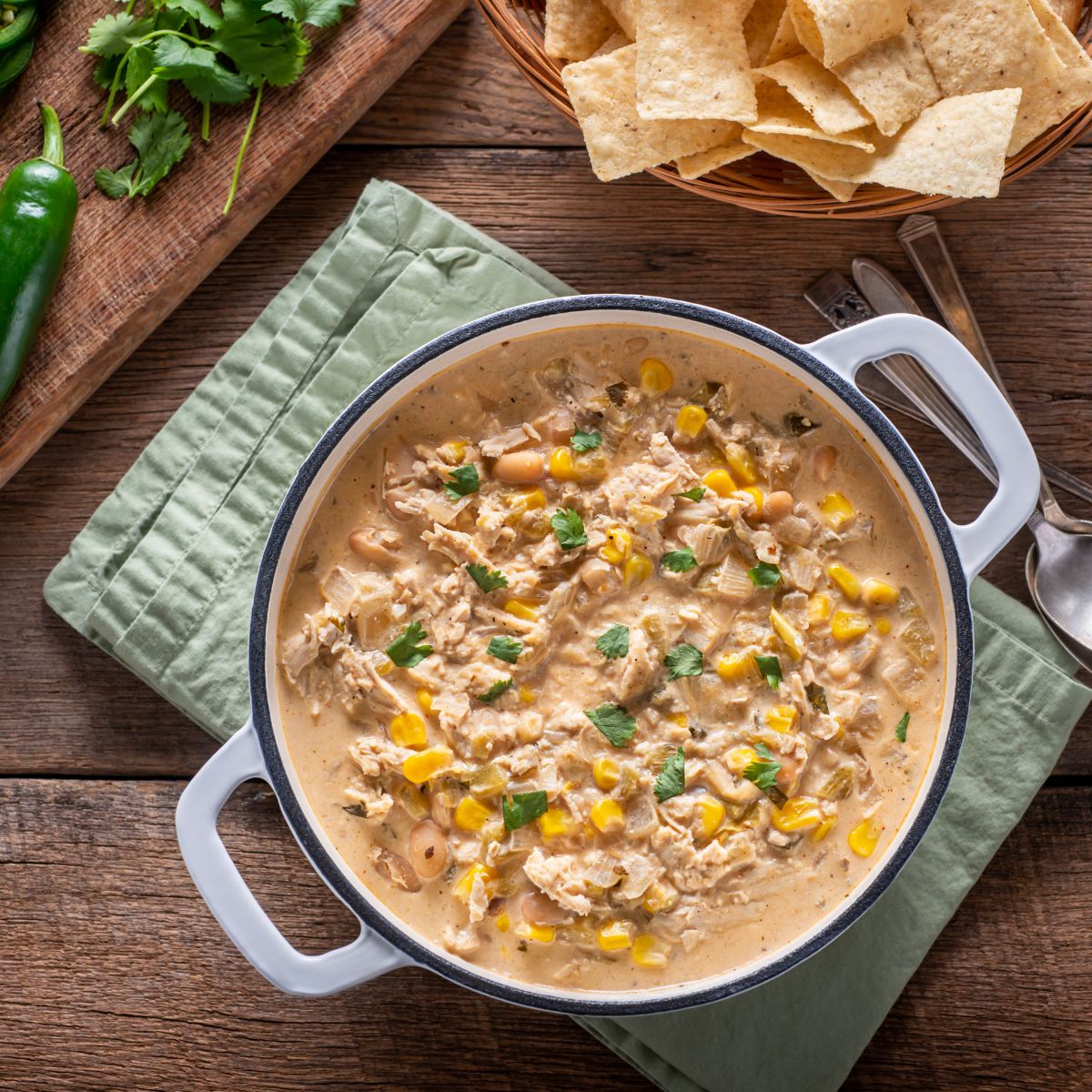 Finished White Chicken Chili
