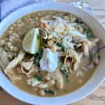 Finished bowl of The Ultimate Easy Creamy White Chicken Chili Recipe